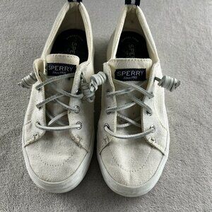 Sperry Women's White Crest Vibe STS99250 Lace Up Running Comfort Shoes Size 6M